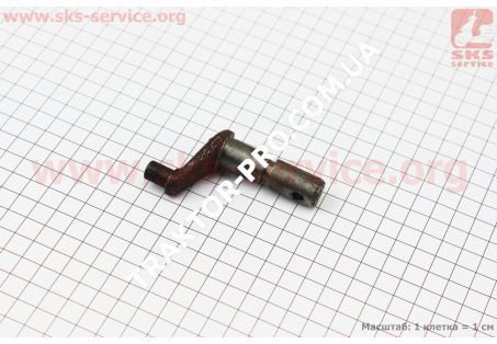 Валик вилки підвищеної/зниженої передачі з головкою DongFeng 240/244 (200.38.112)